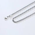 Vnox 2-5mm corde chaîne colliers pour hommes femmes torsadé Sigapore maillons tour de base décontracté Punk Rock en acier inoxydable mâle collier