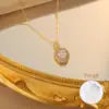 US Local Stock Zircon Pendant daily Wear Luxury Necklace High Quality Gold Plating Wedding Banquet Necklace holiday Gift