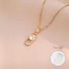 US Local Stock Zircon Pendant daily Wear Luxury Necklace High Quality Gold Plating Wedding Banquet Necklace holiday Gift