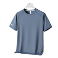 Ice-Feel Quick-Drying Short-Sleeved Round-Neck Modal Ice Silk Cool-Feel T-Shirt for Men and Women Thin Pure Color Quick-Drying Men's T-Shirt