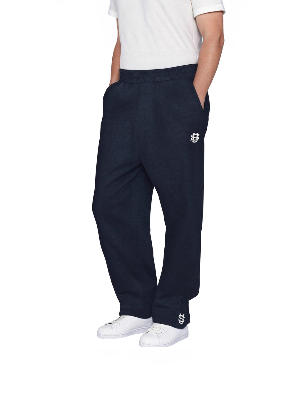 Cross-Border European and American Retro Y2K Street Trendy Hip-Hop Casual Elastic Waist Zipper Loose Pure Color Sports Casual Pants
