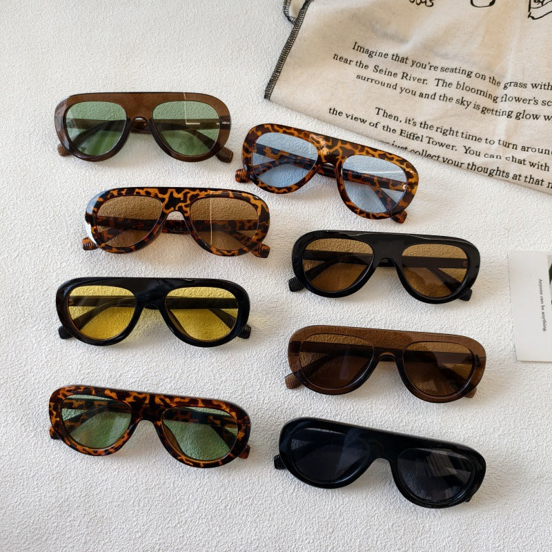 New Fashionable Casual Unisex Sunglasses for Sun Protection, Versatile Trendy Sunglasses for Cross-Border European and American Markets, High-End Sunglasses
