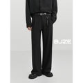 Black Dipper Trousers Men's Korean-style Straight cleanfit Micro-blazer Suit Pants High-street Trousers Handsome All-match Casual Pants