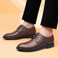 Old Men's Head Casual Leather Shoes Simple Dress British Style Summer New Business Thick All-Match Men's Shoes for Men