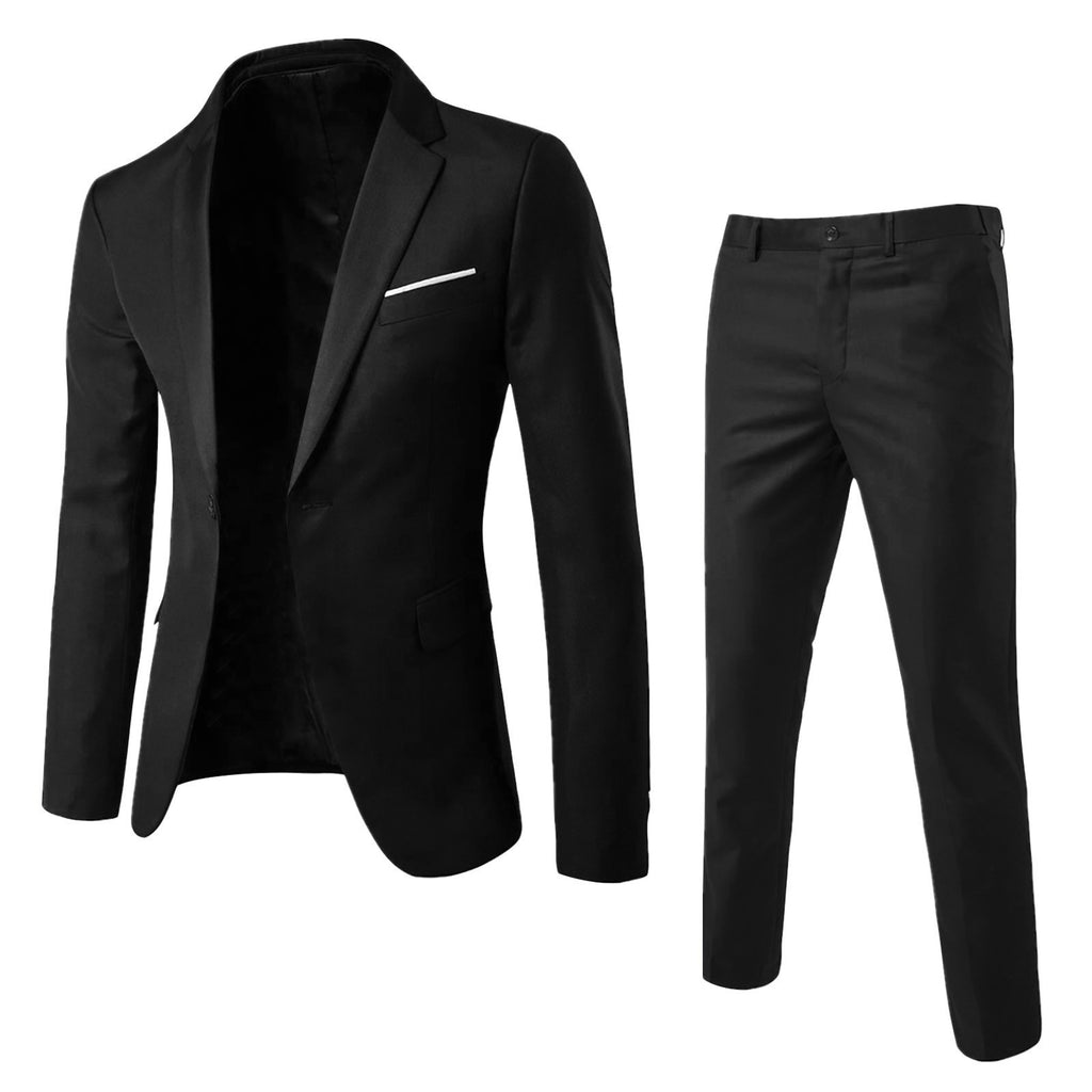 New Suit Suit Men's Business Professional Formal Wedding Dress British Style Casual Slim Korean Style Suit Men