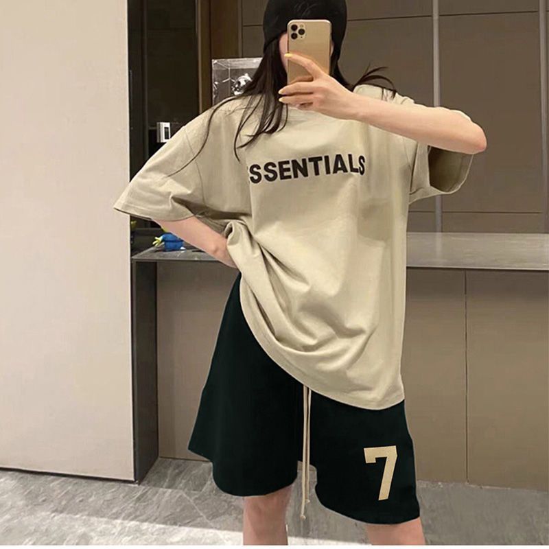 American Style Straight Figure 7 Printed Shorts Men's and Women's Loose European Style Sports Casual Pants Summer 2024 New Arrival