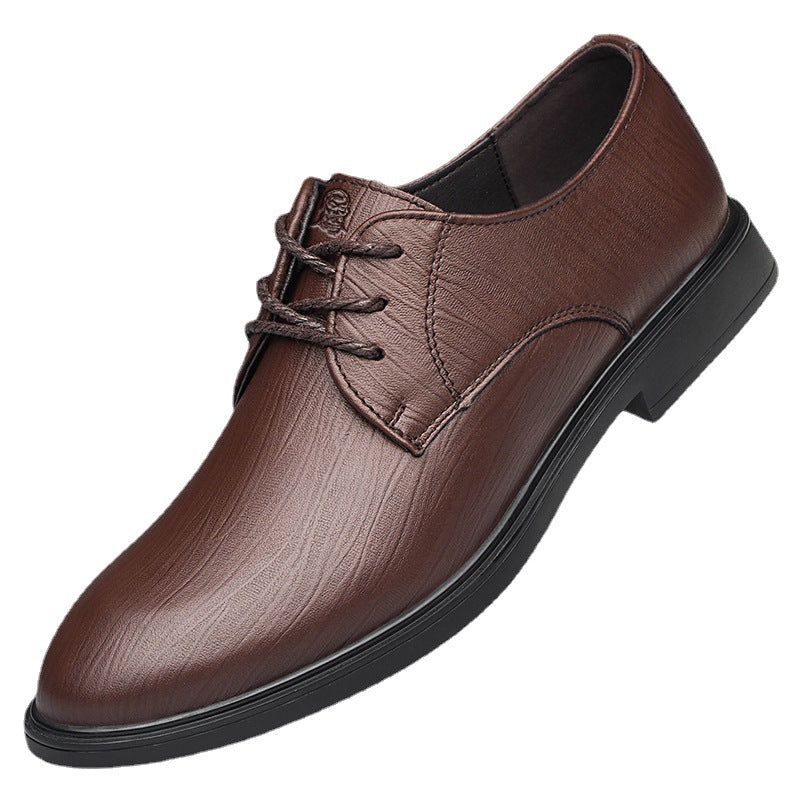 Old Men's Head Casual Leather Shoes Simple Dress British Style Summer New Business Thick All-Match Men's Shoes for Men