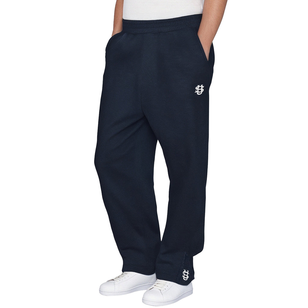 Cross-Border European and American Retro Y2K Street Trendy Hip-Hop Casual Elastic Waist Zipper Loose Pure Color Sports Casual Pants