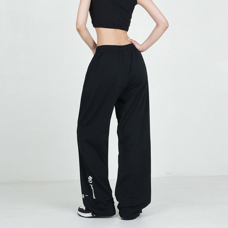 Jazz Dance American Style HIPHOP Pants Cotton Printed Loose Ins Trendy Sports Pants Casual Wide Leg Pants