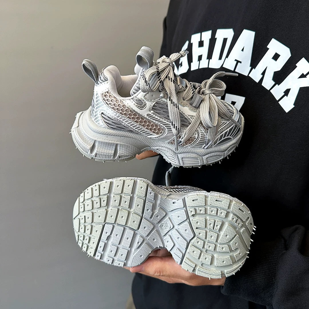Children's Sports Shoes 2025 Spring and Autum New Boys' Casual Dad Shoes Girls Soft Sole Lightweight Running Shoes
