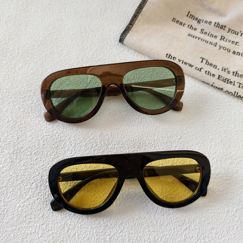 New Fashionable Casual Unisex Sunglasses for Sun Protection, Versatile Trendy Sunglasses for Cross-Border European and American Markets, High-End Sunglasses