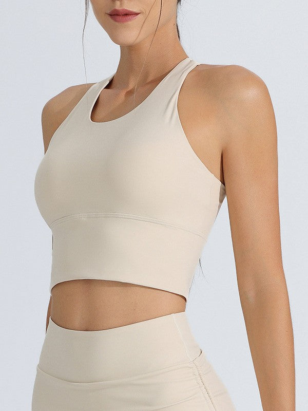 New Sports Underwear Women's Shockproof High Strength Running Fitness Yoga Suit One-piece Fixed Yoga Bra Vest