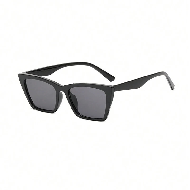 Lunettes de soleil œil de chat Vintage pour femmes, petite monture carrée, marque de styliste rétro, nuances œil de chat, mode Oculos UV400