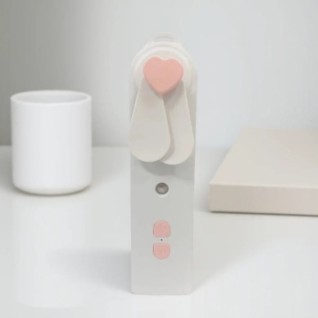 Mini ventilateur humidificateur Portable 2 en 1, Rechargeable par USB, ventilateur portatif, brume de pulvérisation d'eau, vapeur faciale, refroidisseur d'air pour le bureau et la maison