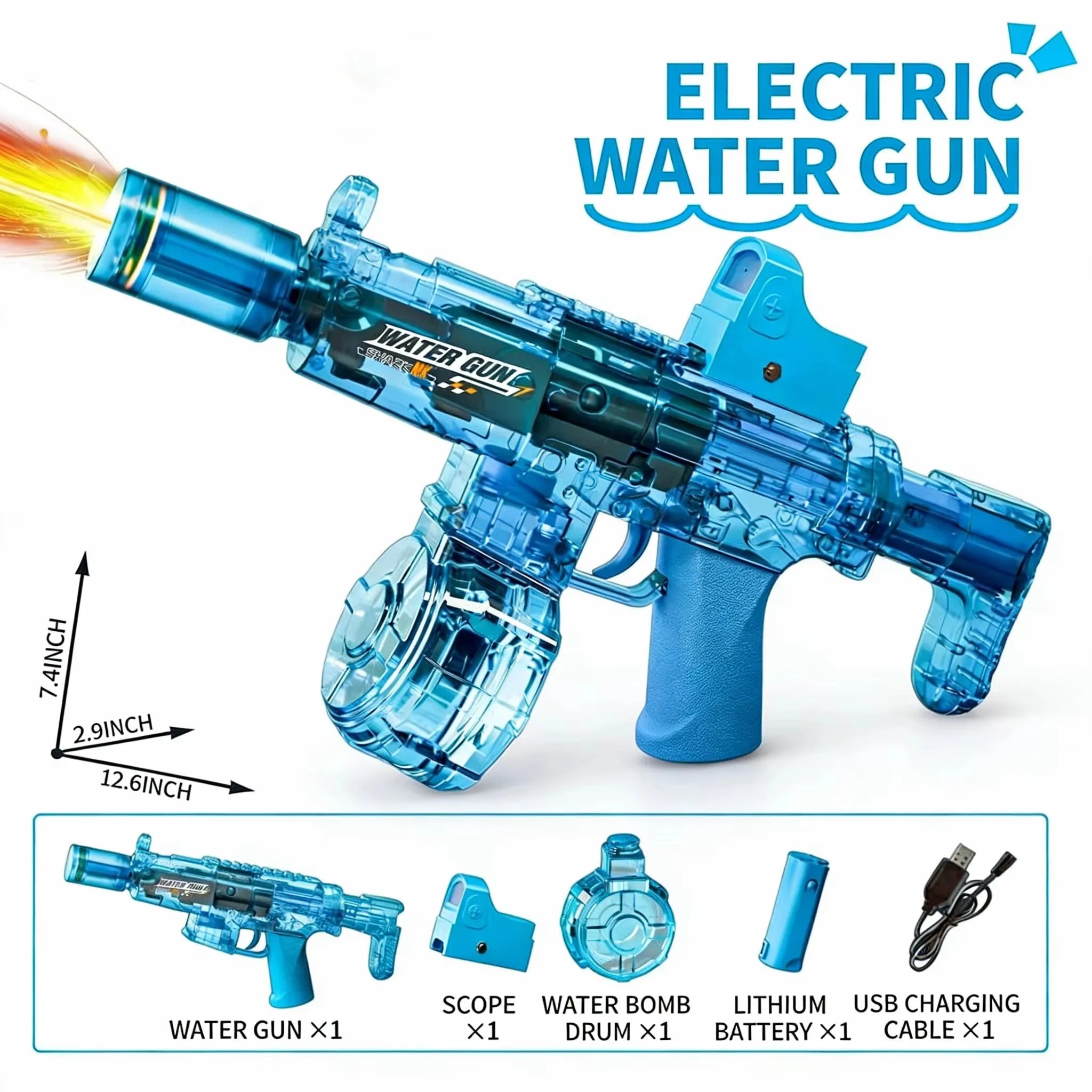 Pistolets à eau électriques pour adultes, puissants, à aspiration automatique, jouet d'été pour la plage, cadeau pour garçons et enfants