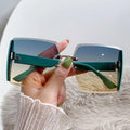 Style coréen classique noir grandes nuances carrées lunettes de soleil pour femmes hommes mode femmes lunettes de soleil avec Protection Uv