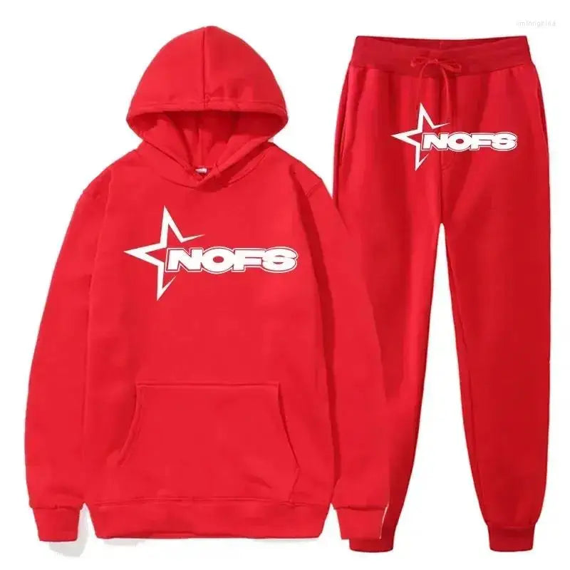 Ensembles de survêtement Nofs pour hommes sweat-shirt de cours à pied, jogging de sport pièce Macoff créateur de mode, couple