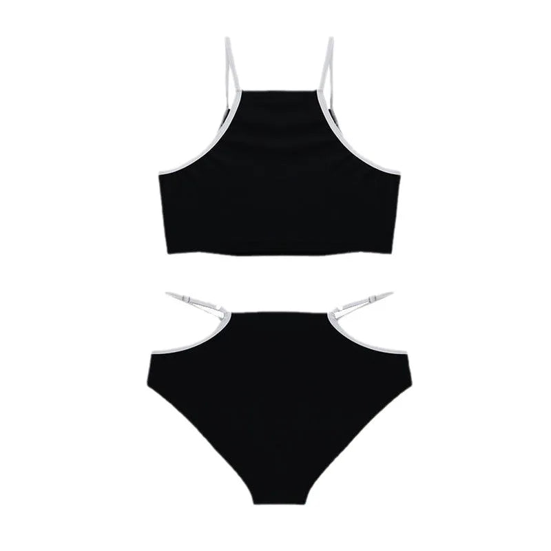 Nouveau Maillot de Bain Deux Pièces Taille Haute Amincissant Thermique pour Femme 2025 – Idéal Plage, Vacances, Station Balnéaire et Surf Décontracté