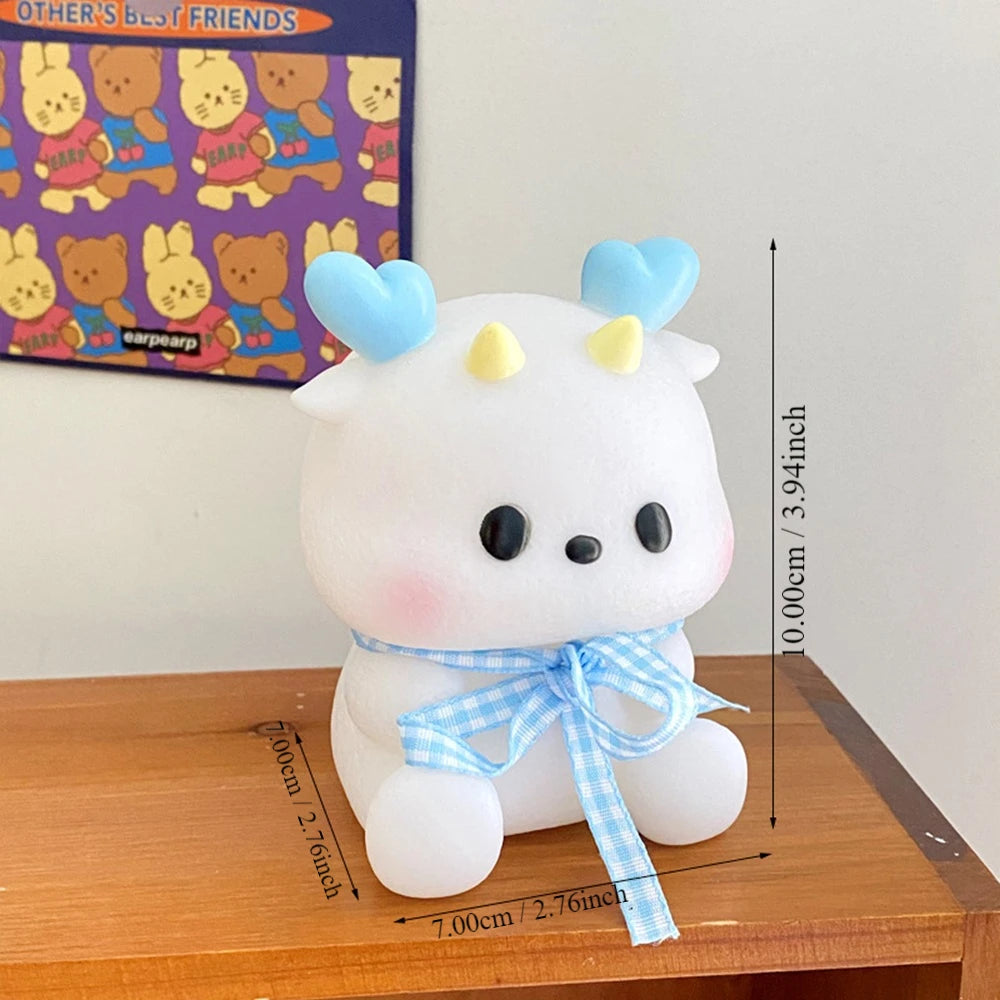 Lampe LED Dragon de Dessin Animé Bleu, 1 Pièce, Lumière de oral et pour Chambre à Coucher, Cadeaux de Vacances pour Ami et Enfant