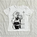 Mode gothique vêtements Streetwear esthétique Grunge bébé réservoir Vintage années 2000 femmes Punk imprimé décontracté Y2k Style débardeur Emo filles