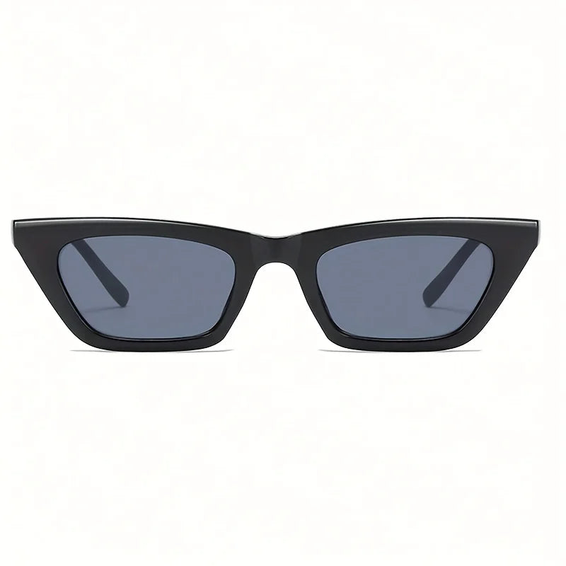 Lunettes de soleil œil de chat Vintage pour femmes, petite monture carrée, marque de styliste rétro, nuances œil de chat, mode Oculos UV400