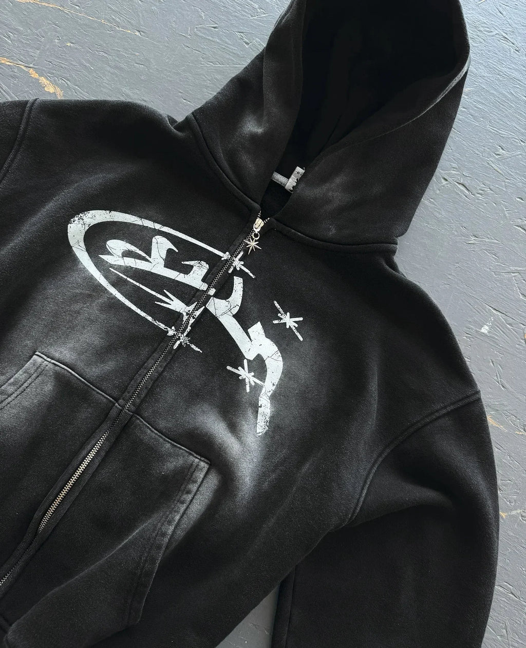 Y2k – sweat à capuche Vintage pour femmes, imprimé à la mode, fermeture éclair, Harajuku, Hip Hop, manteaux à manches longues, ample, Streetwear