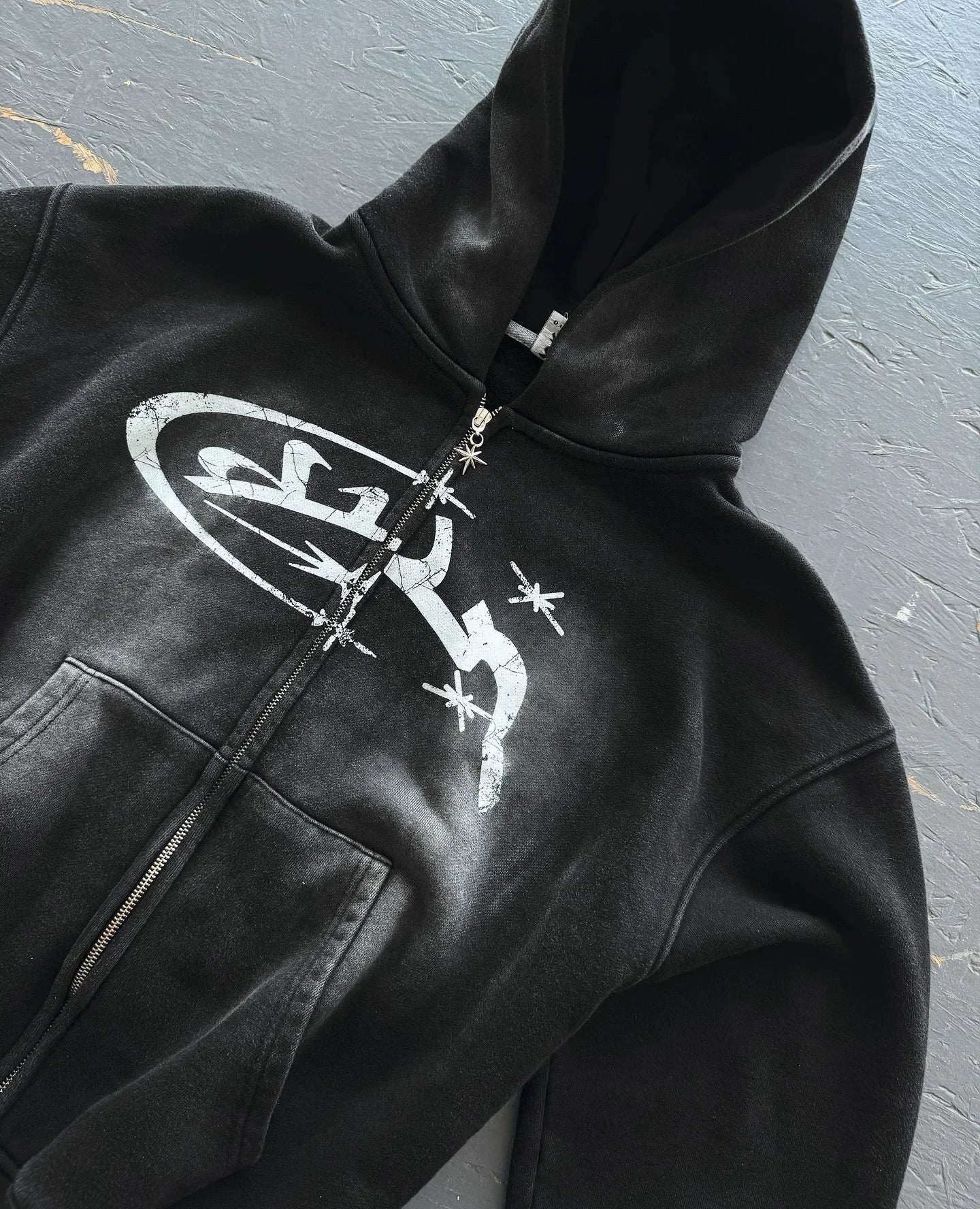 Y2k – sweat à capuche Vintage pour femmes, imprimé à la mode, fermeture éclair, Harajuku, Hip Hop, manteaux à manches longues, ample, Streetwear