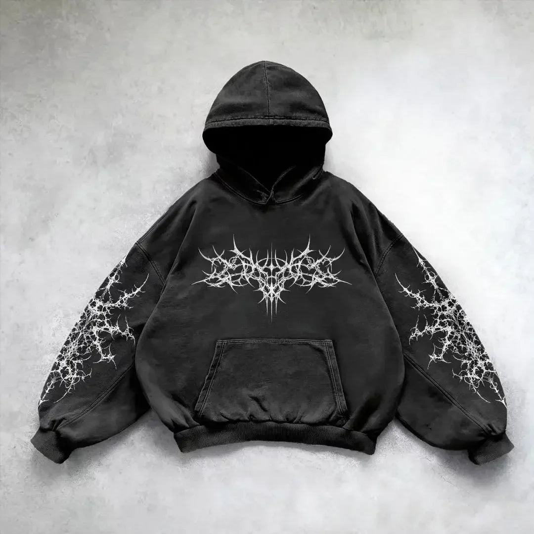 Y2k – sweat à capuche Vintage pour femmes, imprimé à la mode, fermeture éclair, Harajuku, Hip Hop, manteaux à manches longues, ample, Streetwear