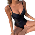 Maillot de bain une pièce doux et creux, ensemble de bikini à la mode, maillot de bain design imbibé