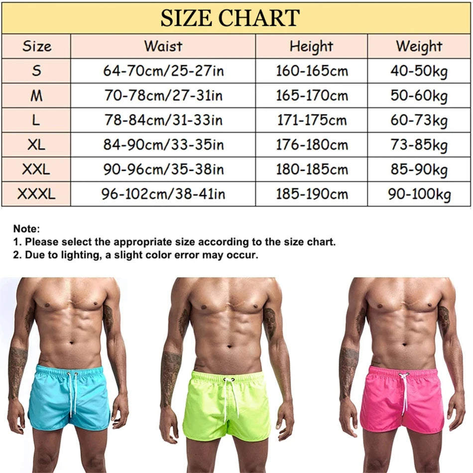 Maillot de bain boxer à séchage rapide pour hommes, maillots de bain pour garçons, shorts de surf, maillots de bain, nouveau
