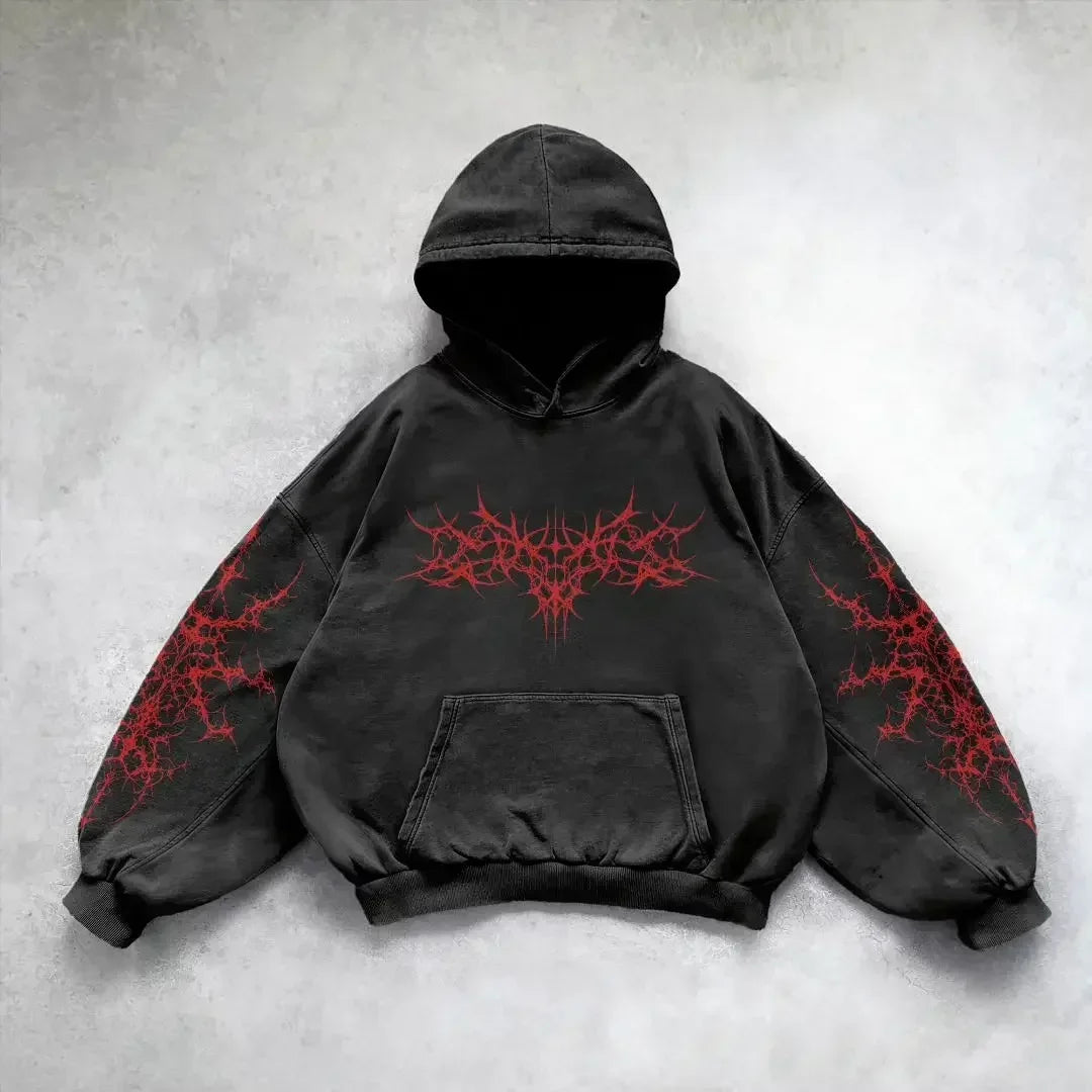 Y2k – sweat à capuche Vintage pour femmes, imprimé à la mode, fermeture éclair, Harajuku, Hip Hop, manteaux à manches longues, ample, Streetwear