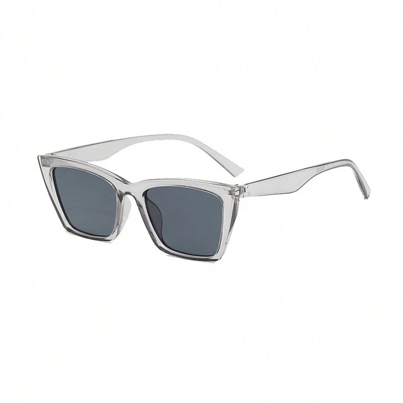 Lunettes de soleil œil de chat Vintage pour femmes, petite monture carrée, marque de styliste rétro, nuances œil de chat, mode Oculos UV400