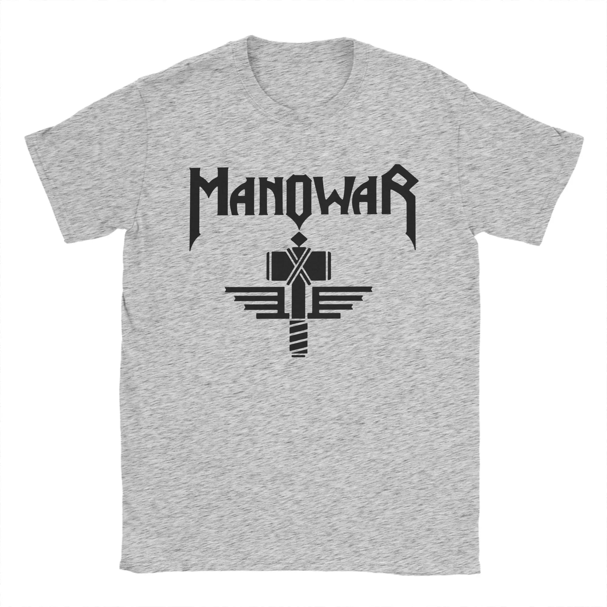 T-shirt Manowars pour hommes, vêtements en pur coton, nouveauté, manches courtes, col rond, t-shirt imprimé