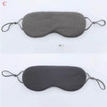 Masque pour les yeux de sommeil, Style coréen, soie glacée, chaud et frais, double usage, réglable, blocage de la lumière de voyage, masque pour les yeux respirant
