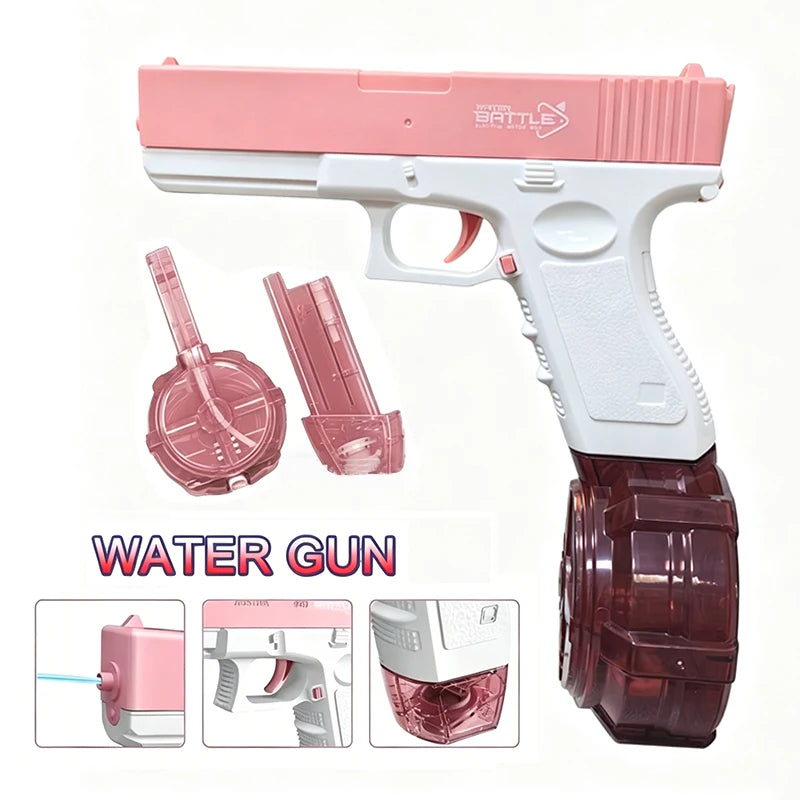 Pistolets à eau électriques pour adultes, puissants, à aspiration automatique, jouet d'été pour la plage, cadeau pour garçons et enfants