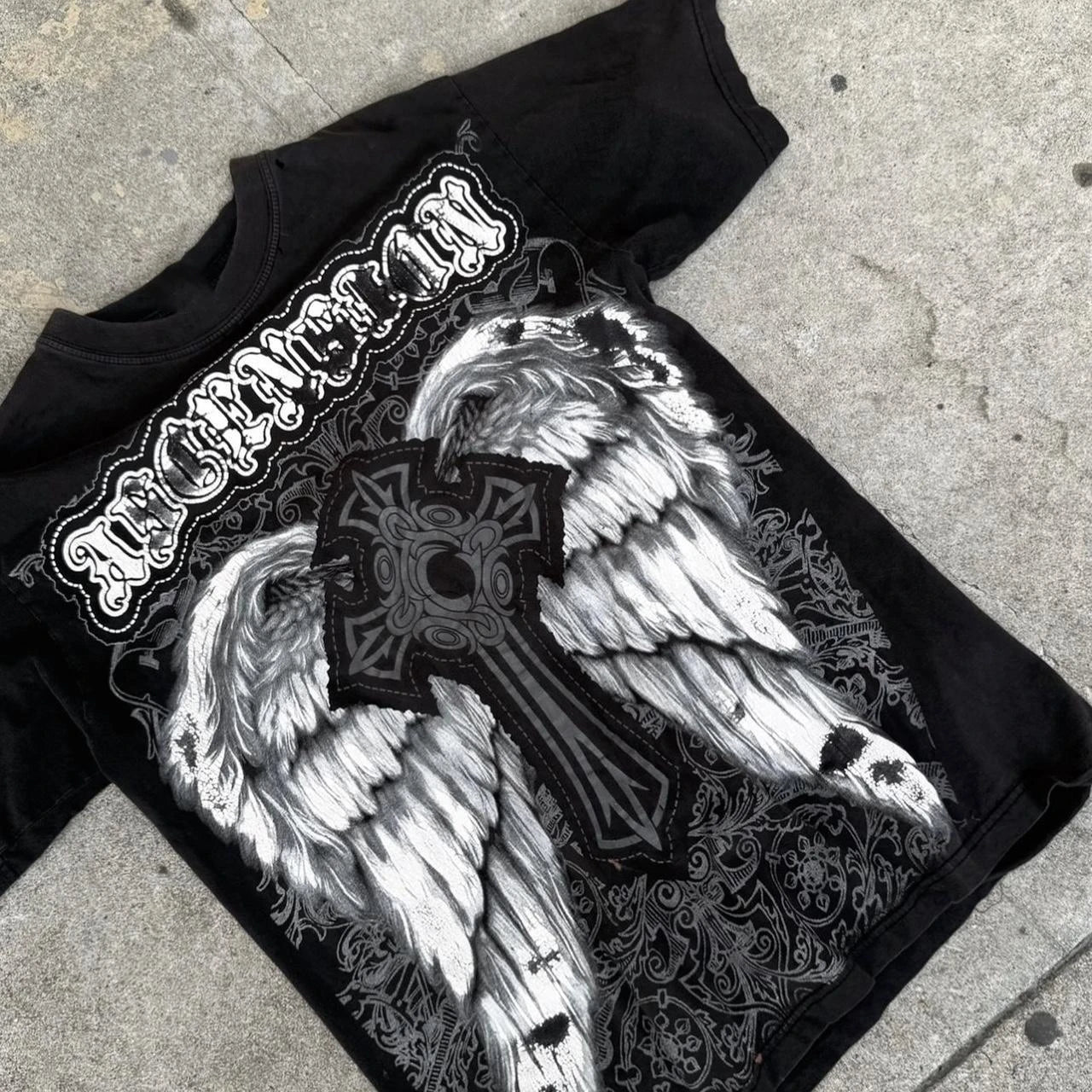 Classique Y2K Style gothique T-shirt imprimé surdimensionné T-shirt haute rue chemises gothique col rond couverture en coton nouveaux hommes femmes T-shirt