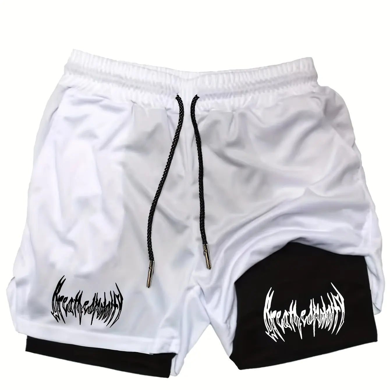 Shorts de course 2-en-1 double couche pour hommes – Idéal pour l'entraînement, le jogging, le sport, la gym et le fitness – Élastique et multifonctionnel