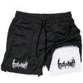 Shorts de course 2-en-1 double couche pour hommes – Idéal pour l'entraînement, le jogging, le sport, la gym et le fitness – Élastique et multifonctionnel