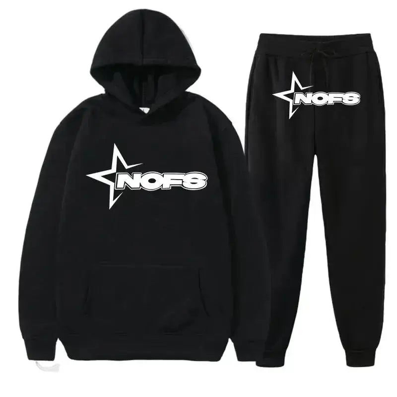 Ensembles de survêtement Nofs pour hommes sweat-shirt de cours à pied, jogging de sport pièce Macoff créateur de mode, couple