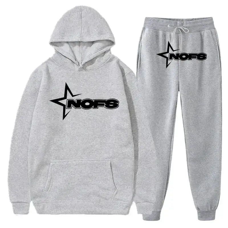 Ensembles de survêtement Nofs pour hommes sweat-shirt de cours à pied, jogging de sport pièce Macoff créateur de mode, couple