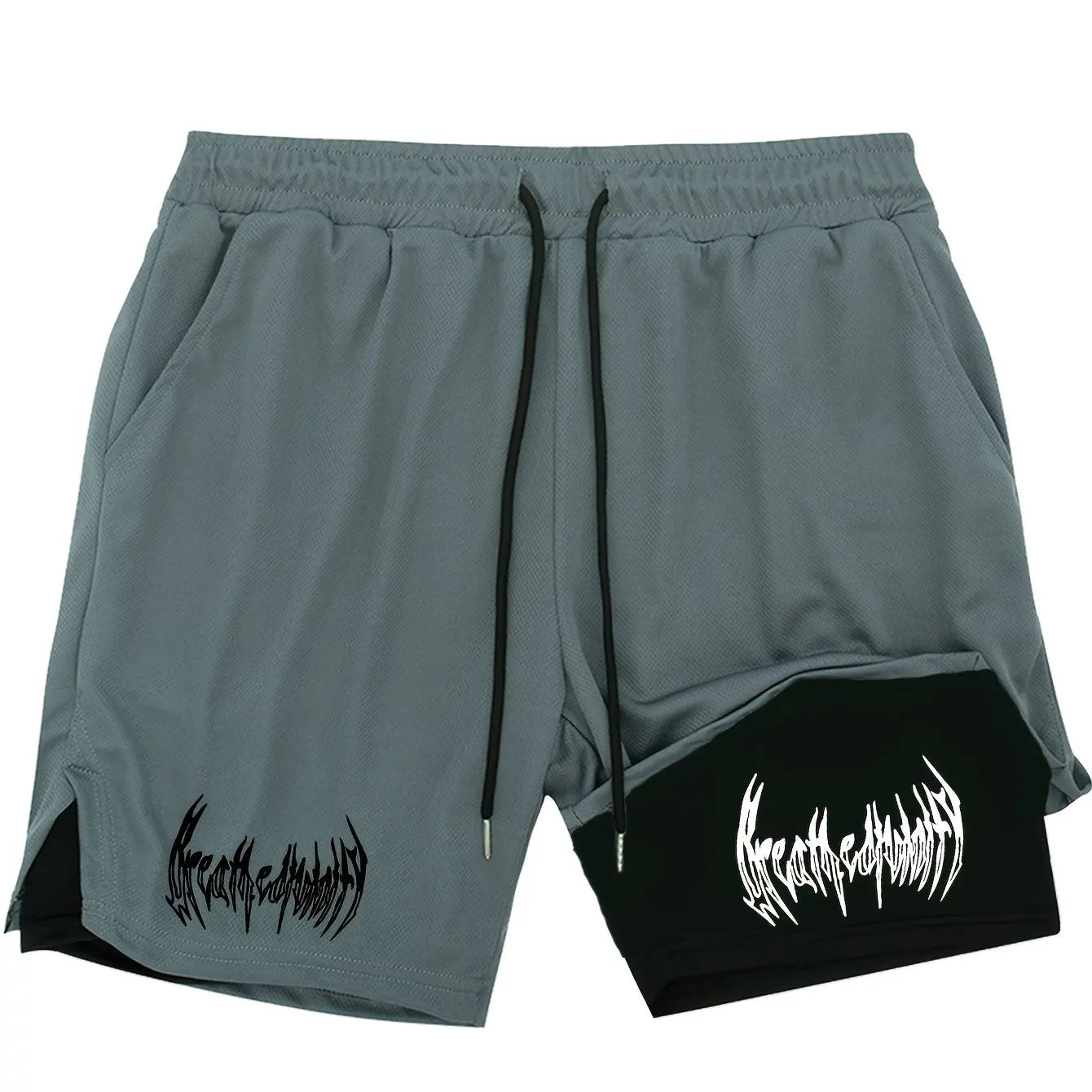 Shorts de course 2-en-1 double couche pour hommes – Idéal pour l'entraînement, le jogging, le sport, la gym et le fitness – Élastique et multifonctionnel