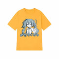 Japonais Y2K Anime Femmes T-shirt Coton Lâche Streetwear T-shirts Occasionnels Grande Taille à manches courtes Hip-hop Harajuku Hauts Femmes Vêtements