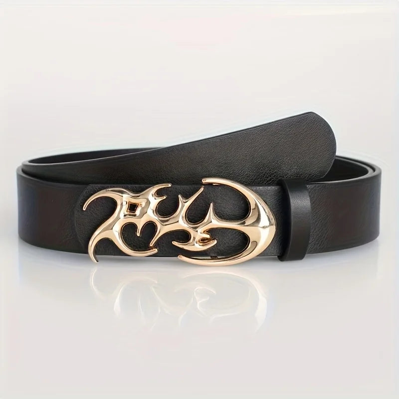 Ceinture Punk en cuir PU ajouré Y2K pour hommes et femmes, accessoire tendance pour cadeaux, ceintures de taille neutres, grande taille, nouvelle collection