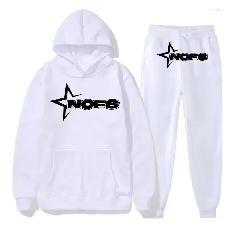 Ensembles de survêtement Nofs pour hommes sweat-shirt de cours à pied, jogging de sport pièce Macoff créateur de mode, couple