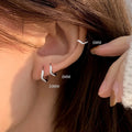 REETI 925 boucles d'oreilles en argent Sterling mode Zircon boucles d'oreilles ondulées pour les femmes cadeau boucles d'oreilles bijoux de mode boucles d'oreilles coréennes