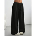 Printemps et automne Style décontracté petit sweat à capuche pantalon droit pantalons décontractés femmes automne et hiver pantalon Baggy